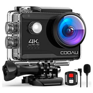 COOAU Action CAM HD 4K 20 MP WiFi con Webcam PC