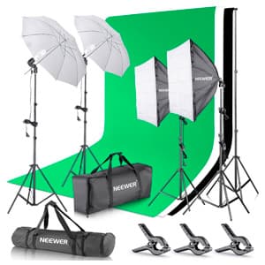 Neewer set para estudio fotográfico y producción de vídeo